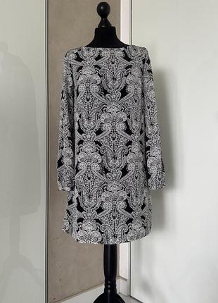 Mohito легенька шифонова сукня з підкладом і довгими рукавами