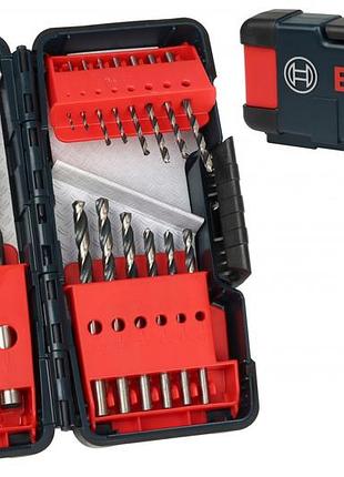 Набір свердел по металу hss pointteq toughbox bosch ø1-10mm 18шт. (в кейсі) 2608577350