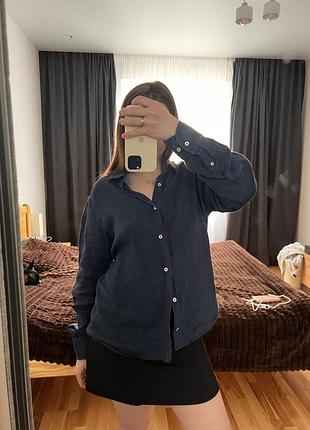 Лляна сорочка massimo duti