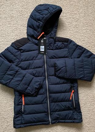 Мужская оригинальная зимняя куртка пуховик cmp man jacket junior fix hood