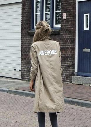 Тренч zara плащ