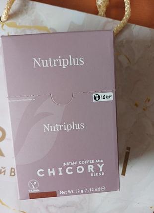 Кофе с цикорием nutricoffee nutriplus, 16 стеек по 2 г
