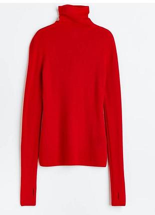Кашемировый гольф, бадлон, свитер в рубчик h&m, шерсть кашемир