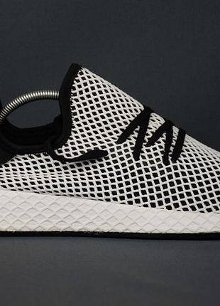 adidas pure originals deerupt runner кроссовки мокасины мужские женские текстиль лето сетка 41-42 р/26.5 с