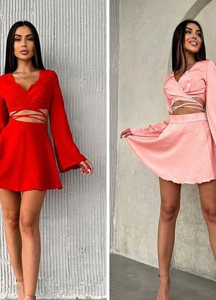 Жіночий костюм (спідниця + топ)