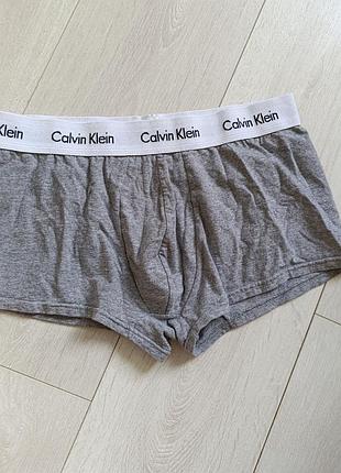 Труси чоловічі базові сірі боксерки котонові calvin klein m м 10 38 46