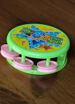 Игрушечный бубен, погремушка