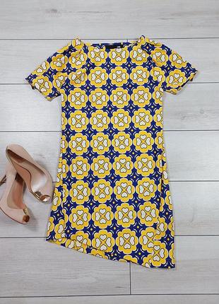 Платье love moschino р.8uk s-ка с асимметричным низом и массивными молниями-лампасами