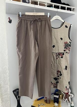 Натуральные вискозные штаны брюки primark