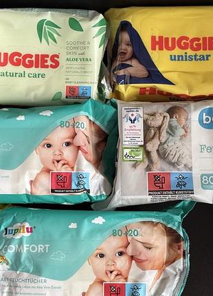 Дитячі вологі серветки європа