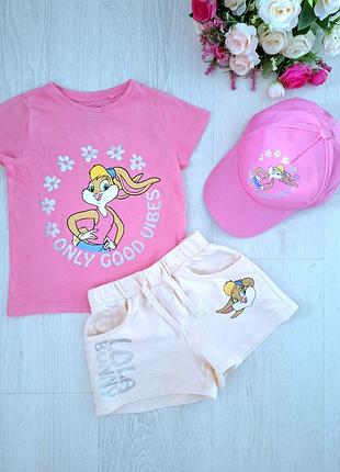 Набір (футболка, шорти, кепрка) sinsay, looney tunes, р. 98-104