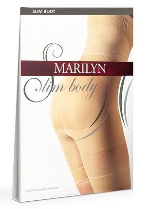 Трусики моделирующие против натирания marilyn slim body бежевые