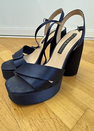 Босоніжки zara сатин