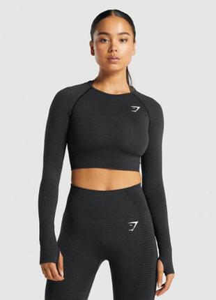 Gymshark   женский компрессионный лонгслив/рашгард для занятий спортом