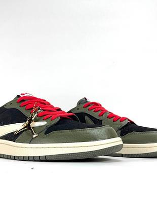 Nike air jordan 1 low black khaki 3