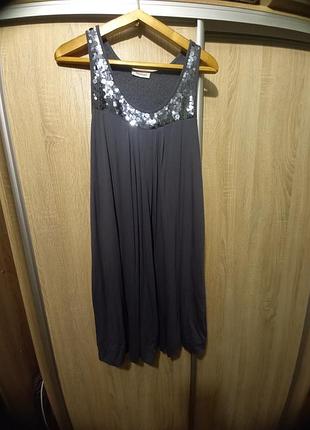 Сукня сарафан темно сіра