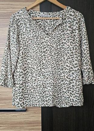 Блуза в животный принт