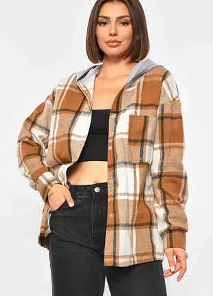 Рубашка теплая с капюшоном