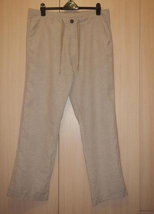 Льняные брюки livergy p.56 лен хлопок