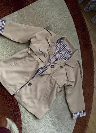 Тренч бежевий