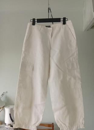 💯 лен панталон франция. подкладка батист. пуговицы натуральные.