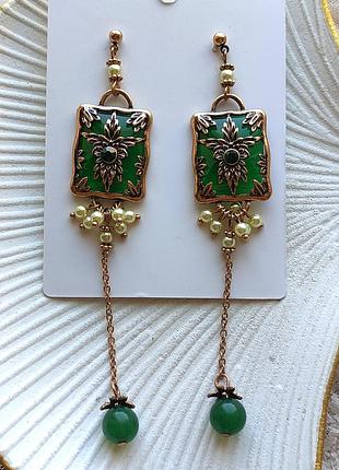 Сережки 12см 9