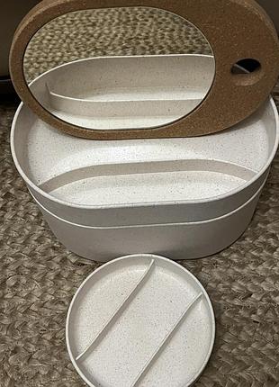 Коробка із дзеркалом ikea saxborga 24x17 см