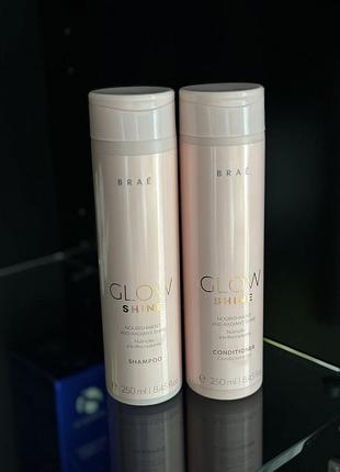 Набір brae шампунь+кондиціонер glow shine по 250ml