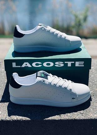 Мужские кроссовки Watch lacoste/ летние белые кроссовки лакоста2 фото