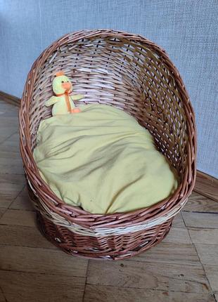 Домик для кота или небольшой собачки из лозы (без подушки)