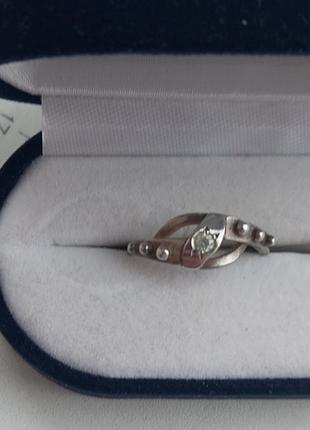 Вінтажна срібна каблучка зернь зірка 925