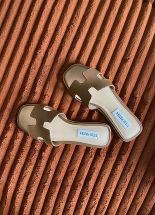 Шлепанцы steve madden в стиле hermes, 35 размер