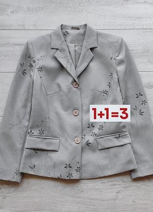 1+1=3 🎁 невероятный пиджак жакет блейзер в цветочный принт от etam
