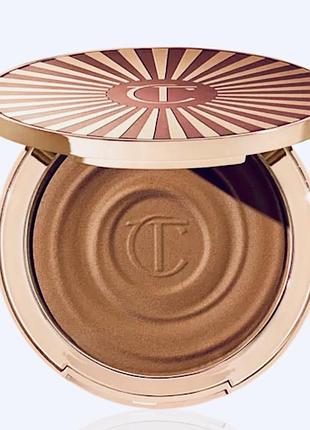 Кремовий бронзер charlotte tilbury sun-kissed glow bronzer у відтінках 3tan
