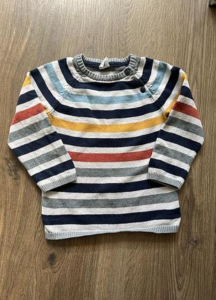 Светр на хлопчика  у смужку бренд h&m  на вік 1.5 - 2 роки