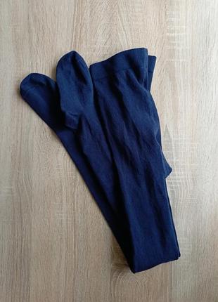 Колготки tcm tchibo темно синие на девочку 9-10 г.