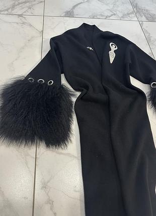 Дизайнерский кардиган с ламой