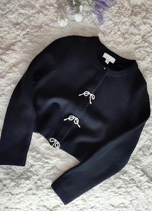 Кардиган с примесью шерсти вязаный женский h&m xs-s