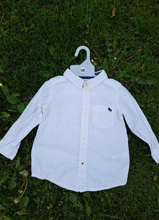 Рубашка хлопок 100% на 9-12 мес.