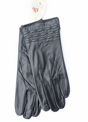 Перчатки.женские качественные перчатки из натуральной кожи "miro" размер 83 фото