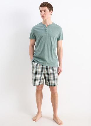 🧸 мужская пижама, футболка + шорты | c&amp;a