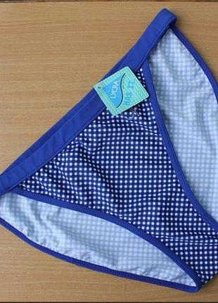 Плавки для купальника в горошек с высокой посадкой