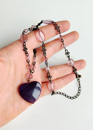 Украшение бижутерия подвеска цепочка сердце кулон орифлейм oriflame