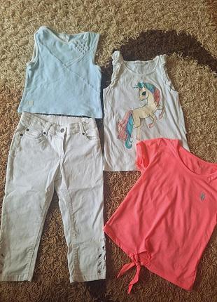 Комплект летней одежды для девочки р.134-140