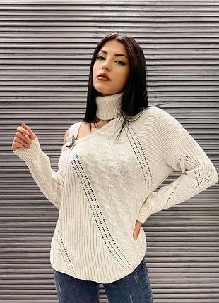 Ефектний светрик з відкритим плечем туреччина