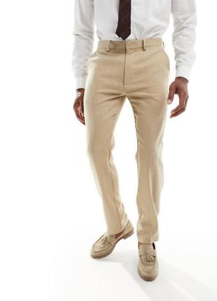 Новые льняные брюки asos, брюки лен asos