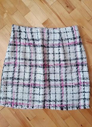 Юбка твидовая 3
