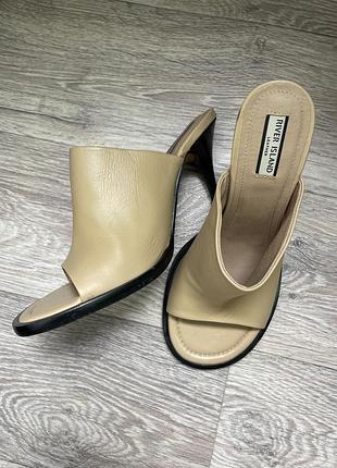 Мюлі шкіряні river island р.41