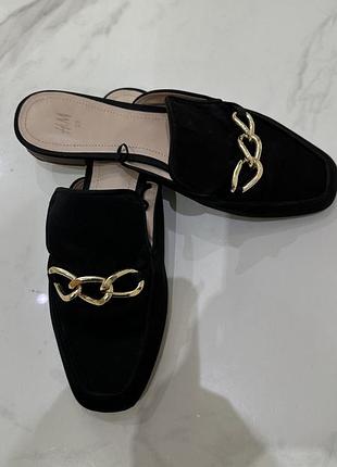 Мюлі h&m атласні