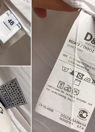 Рубашка белая dolce & gabbana 7